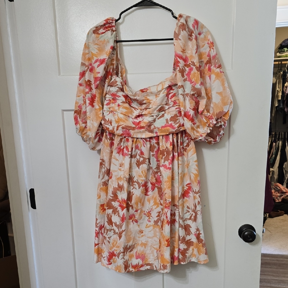 Abercrombie & Fitch Autumn Floral Mini Dress